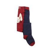 Collants en coton biologique - collants pour enfants durables et confortables avec un joli motif de lapin
